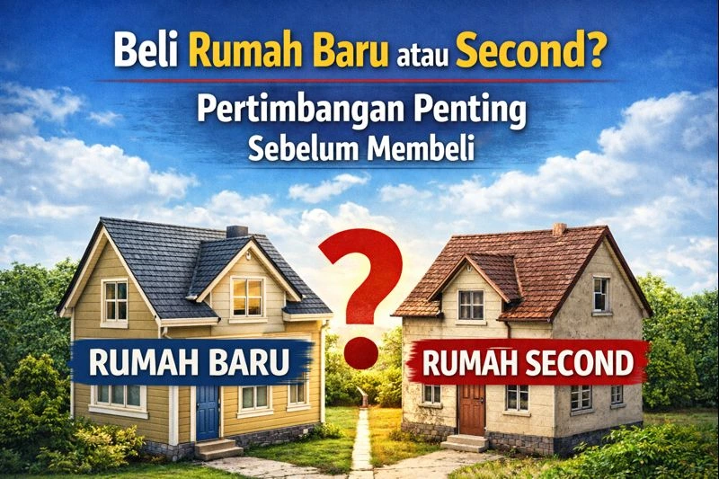 Beli Rumah Baru atau Second? Ini Pertimbangan yang Sering Diabaikan Pembeli